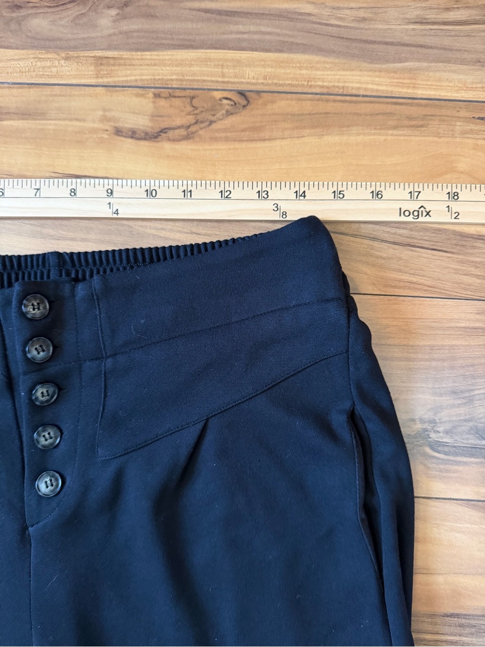 ETT TWA by Anthropologie Black Lucerne High-Waist Wide Leg Pants - Picture 7 of 10